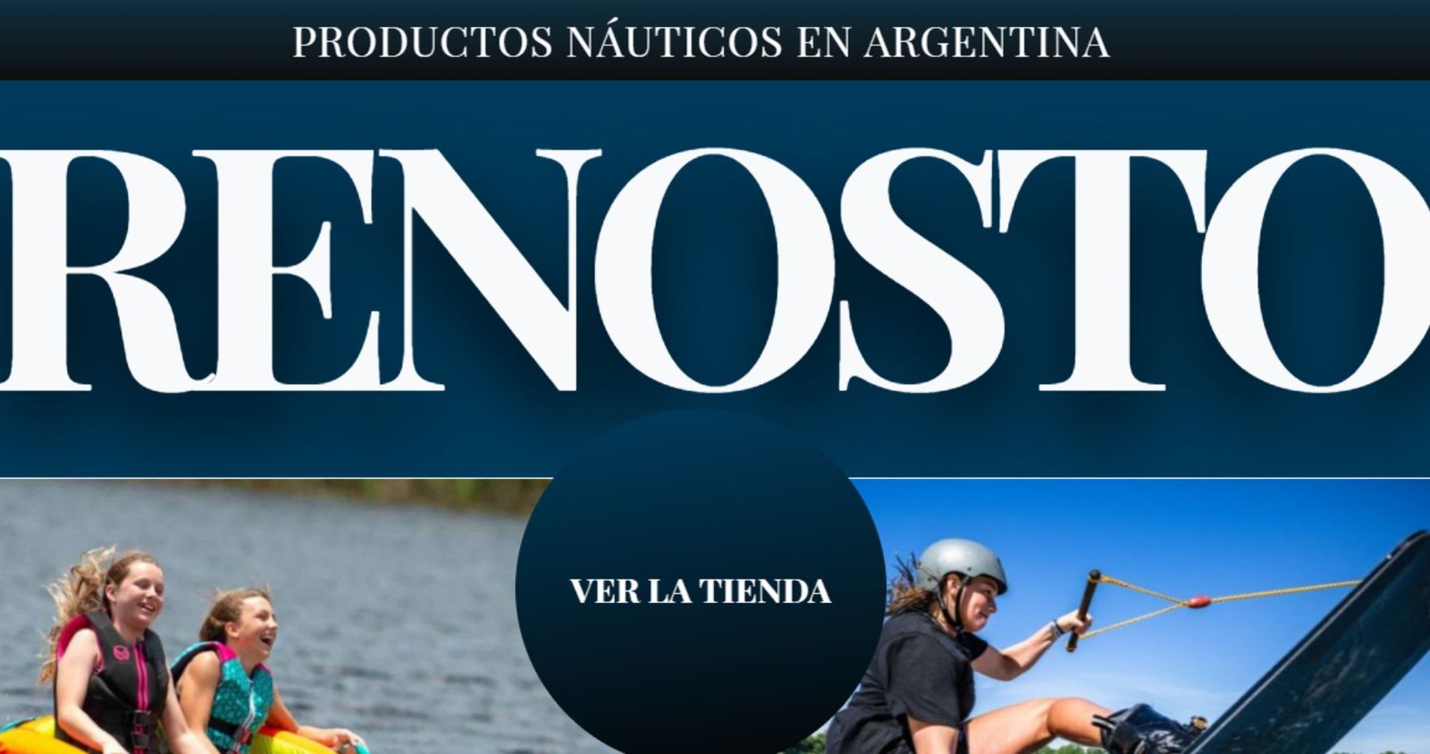 Renosto homepage branding